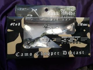 Zakk Wylde Black Label Society Camo Chopper 1/18 Scale Diecast