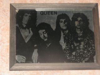 Queen Band Memorabilia Picture Mirror In Frame