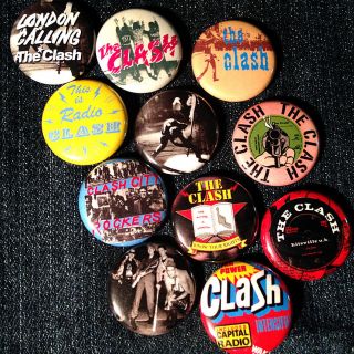 11 The Clash 1 " Buttons - Sex Pistols Uk Punk London Calling