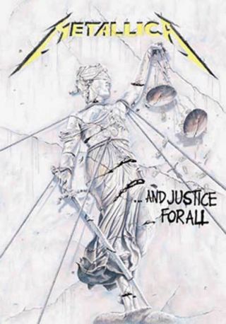 Metallica Justice For All Cloth Tapestry Poster Wall Flag Banner 30 " X 40 "