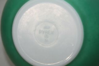 Pyrex Green Primary Color Mixing Bowl 403 Vintage 5