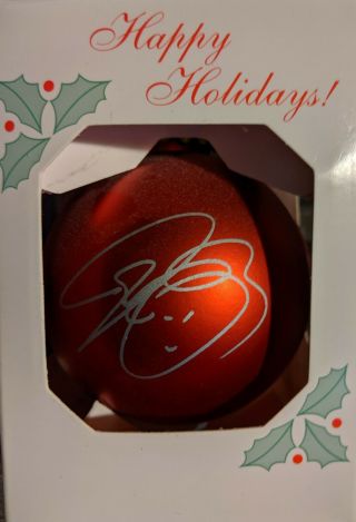 Josh Groban Red Christmas Ornament - Have Yourself A Merry Xmas -