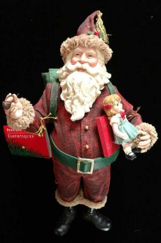 Clothtique Possible Dreams Santa Claus Christmas Jolly Old Saint Nick 713191