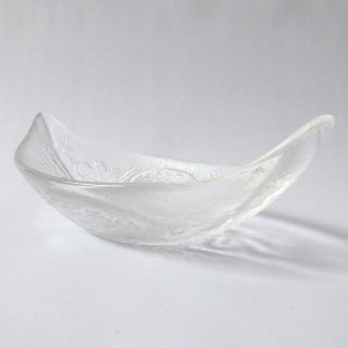 3 Dartington Glass crystal melon boat/bowl/dish.  FT466 1987 Frank Thrower,  rare 4