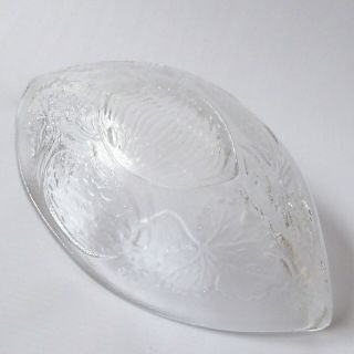 3 Dartington Glass crystal melon boat/bowl/dish.  FT466 1987 Frank Thrower,  rare 5