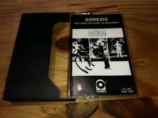 Genesis Signed Cassette Peter Gabriel Yes Phil Collins Pink Floyd Rush Elp Elo