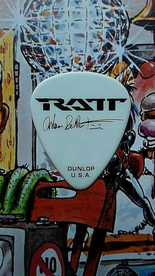 RATT Warren DeMartini 2010 Infestation Tour guitar pick HALF - OFF 2