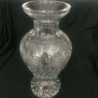 Rogaska Gallia Large 13.  5 " Vase Fine Cut Lead Crystal In