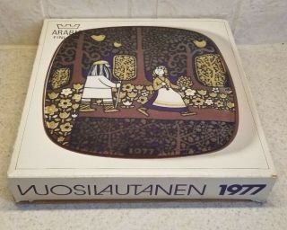 ARABIA FINLAND 1977 ANNUAL PLATE PACKING PAPERWORK 5