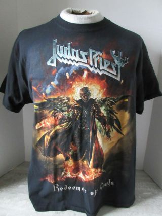 2014 Judas Priest Redeemer Of Souls Concert Tour T - Shirt Size Large