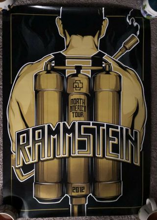 Rammstein Poster North American Tour 2012 Tour U.  S.  United States