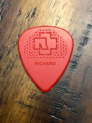 Rammstein Richard Kruspe Authentic Tour Guitar Pick