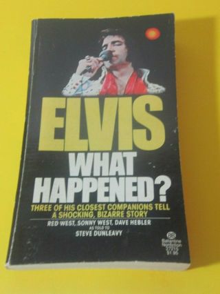 Rare Elvis First Edition Book Elvis What Happened 1977 Bodygaurds Estate