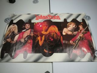 Judas Priest Collage Razor Blade 1981 Vintage Poster