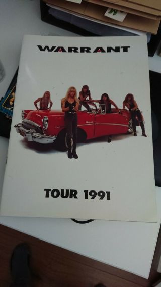 Warrant 1991 Cherry Pie Tour Book Jani Lane
