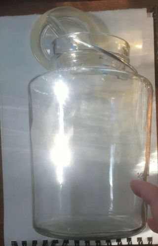 Large Vintage Storage Glass Jar - Bottle; Ole Palsby For Riihimaen Lasi Finland