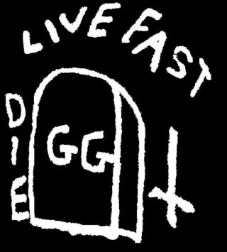 Gg Allin Live Fast Die Patch Backpatch Punk Tattoo Screen Print Tapestry Diy