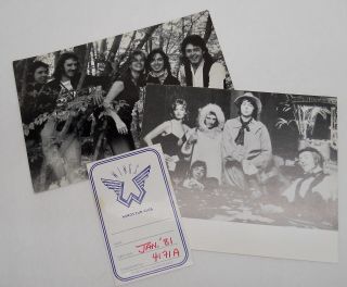 Beatles Paul Mccartney Wings Vintage Fun Club Promo Post Cards Id Card
