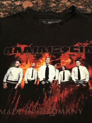 Official Licensed 2012 Rammstein " Nord Amerika " T - Shirt