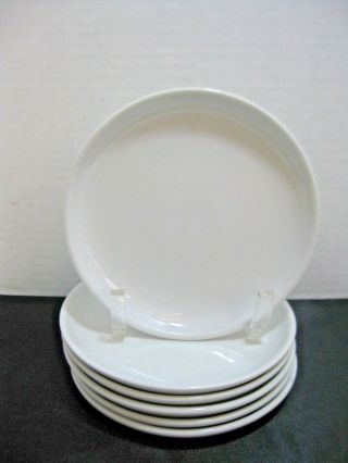 White Porcelain Bread And Butter Plates Set Of 6