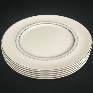 Set Of 5 Vtg Dinner Plates 10 1/2 " Royal Doulton Tiara Bone China H4915 England
