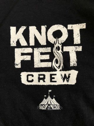 Nbw Xl 2019 Knot Fest Slipknot Local Crew Concert Shirt
