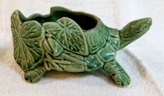 Vintage Mccoy Pottery Turtle Planter 8 " Perfect