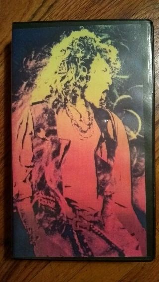 Vtg Robert Plant Rare Live Concert Video Vhs Cassette Tape Albany Ny 7/5/1990