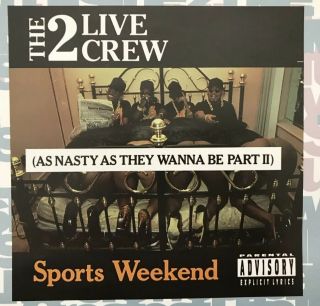 RAP RAW RARE VINTAGE The 2 Live Crew 1992 Promo Poster LUKE RECORDS N/MINT 5