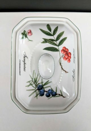 Apilco Elysian Gardens French Porcelain Pate Terrine Dish Ronald Van Ruykenvelt 8