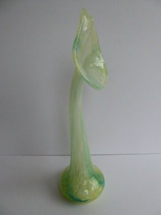 Orig Antique/vintage Caithness? Jack - In - The - Pulpit /tulip Art Glass Vase