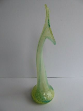 Orig Antique/Vintage CAITHNESS? Jack - in - the - pulpit /Tulip ART GLASS VASE 4