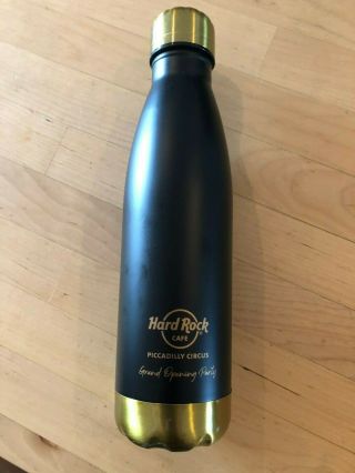 Hard Rock Cafe Piccadilly Circus London Promo Grand Opening Party Water Bottle