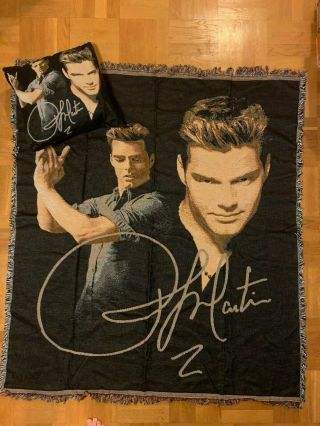 Ricky Martin Blanket/tapestry And Throw Pillow