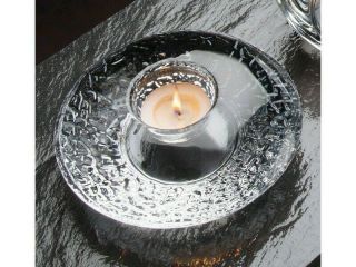 Orrefors Crystal Discus Votive Candle Holder Designed By Lars Hellston