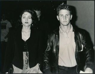 1988 Photo Madonna Pop Star & Sean Penn Her Badazz Boyfriend