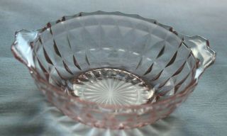 Windsor Diamond Pink Depression Glass Small Berry Bowl Rare?