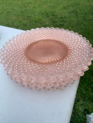 3 Pink Depression Glass Anchor Hocking Miss America Saucers 6”