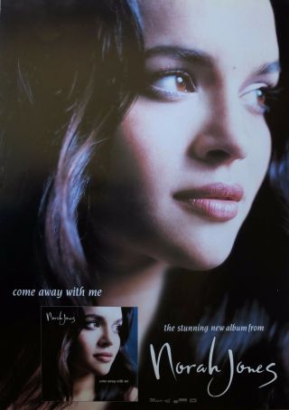Norah Jones Poster Promo Come Away With Me Album 59x42cm 2002 Australia