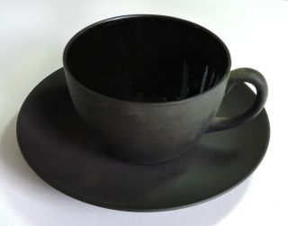 Wedgwood Black Basalt Cup & Saucer