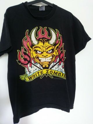 White Zombie 1994 Say You Love Satan T - Shirt Sz L Pre - Owned