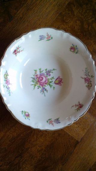Homer Laughlin/household Institute " Priscilla " Round Serving Bowl 50n8 Vintage