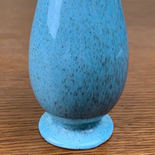 Vintage Red Wing Pottery Ceramic Bud Vase Robin ' s Egg Blue Speckled M1511 7