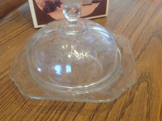 Vtg,  Indiana Glass Cheese / Butter Dome Dish Server,  Crystal Glass,  Recollection