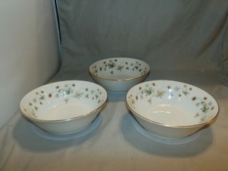 3 Vintage Royal Doulton Strawberry Cream Coupe Cereal Bowl Tc1118