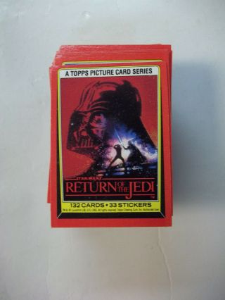 Return Of The Jedi 132 Trading Card Set (1983) 33 Sticker Set Not