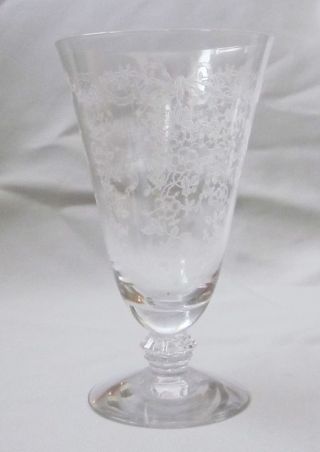 Iced Tea Glass Goblet Vintage Fostoria Crystal Romance