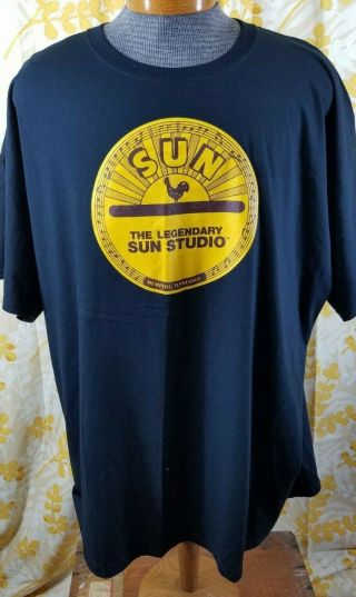 Legendary Sun Studios Memphis Tn T - Shirt Mississippi Blues 3xl Xxxl