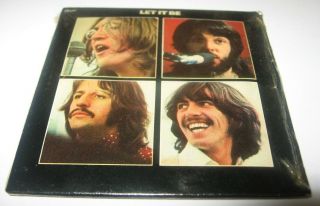 Beatles Let It Be Chu - Bops Mini Bubble Gum Record 1980 B - 15 W/gum - Stain