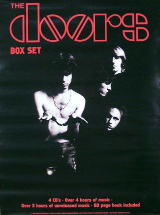 The Doors 1997 4 Cd Box Set Promo Poster